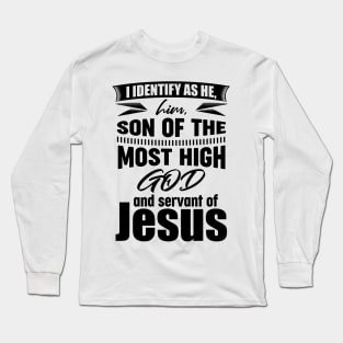 I Identify As He/Him Long Sleeve T-Shirt